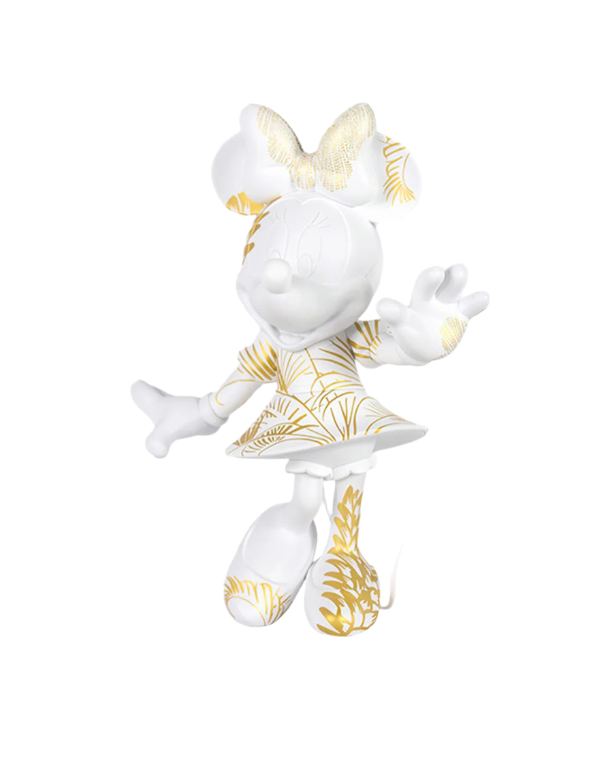 Minnie Mouse STAR STYLE White & Gold 12"