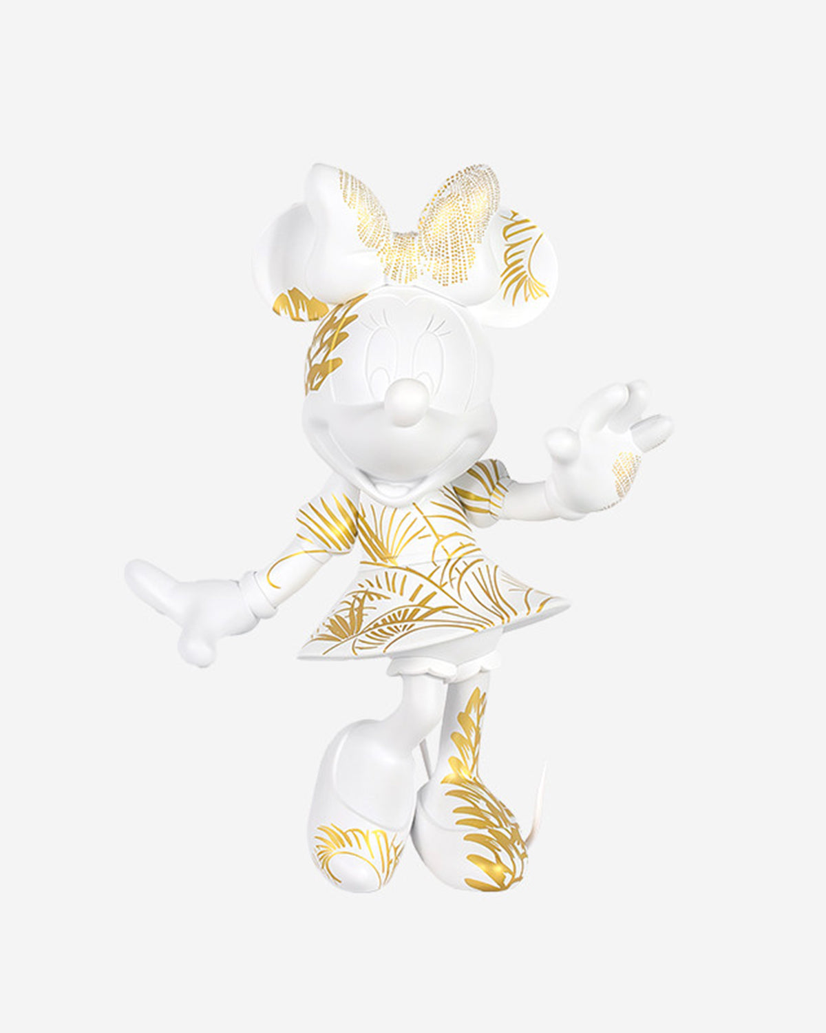 Minnie Mouse STAR STYLE White & Gold 12in