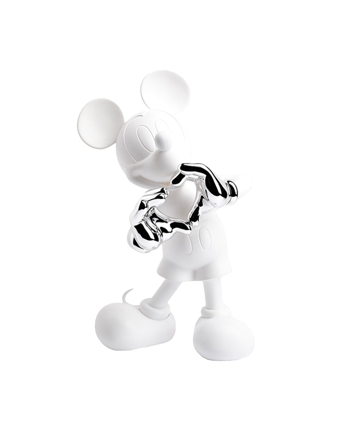 Mickey Mouse WITH LOVE White & Silver 12"