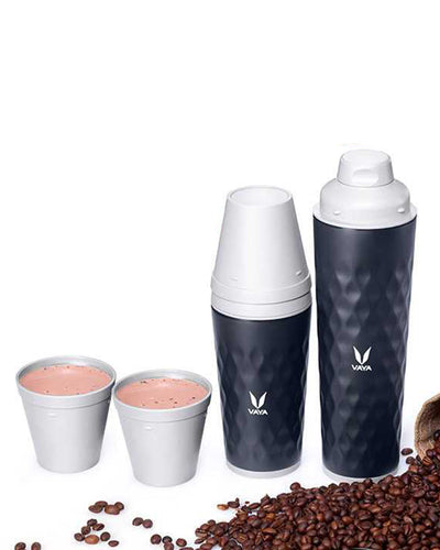 Vaya Drynk - 20.2 fl.oz - Black - with Gulper Lid + 2 Cups