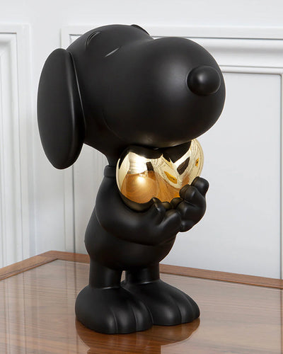 Snoopy HEART - LD Studio - Matt Black & Chromed Gold - 21.5"