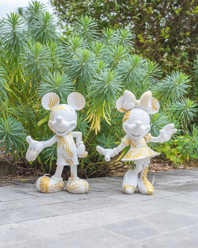Minnie Mouse STAR STYLE White & Gold 12"