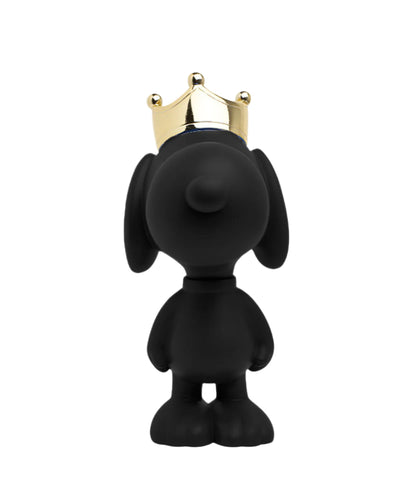 Snoopy Crown Black & Gold 12"