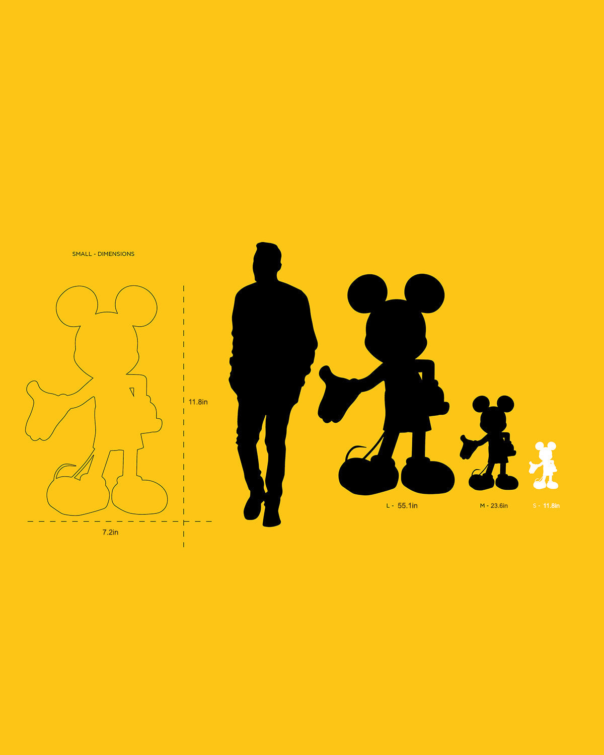 Mickey Welcome Art Collection 1 LD Studio Multi Color 12"