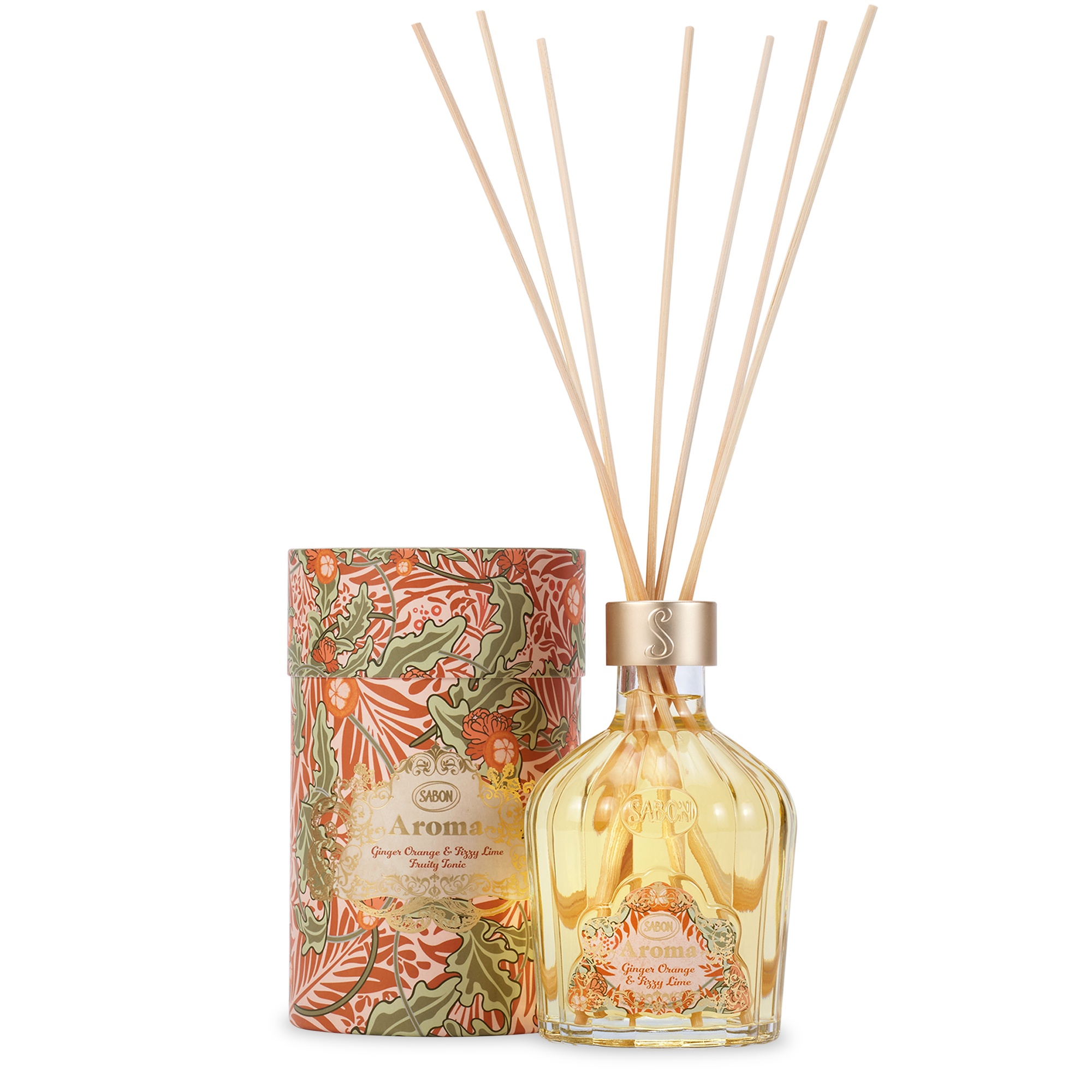 Aroma Reed Diffuser Ginger Orange & Fizzy Lime 8.3oz (245mL)