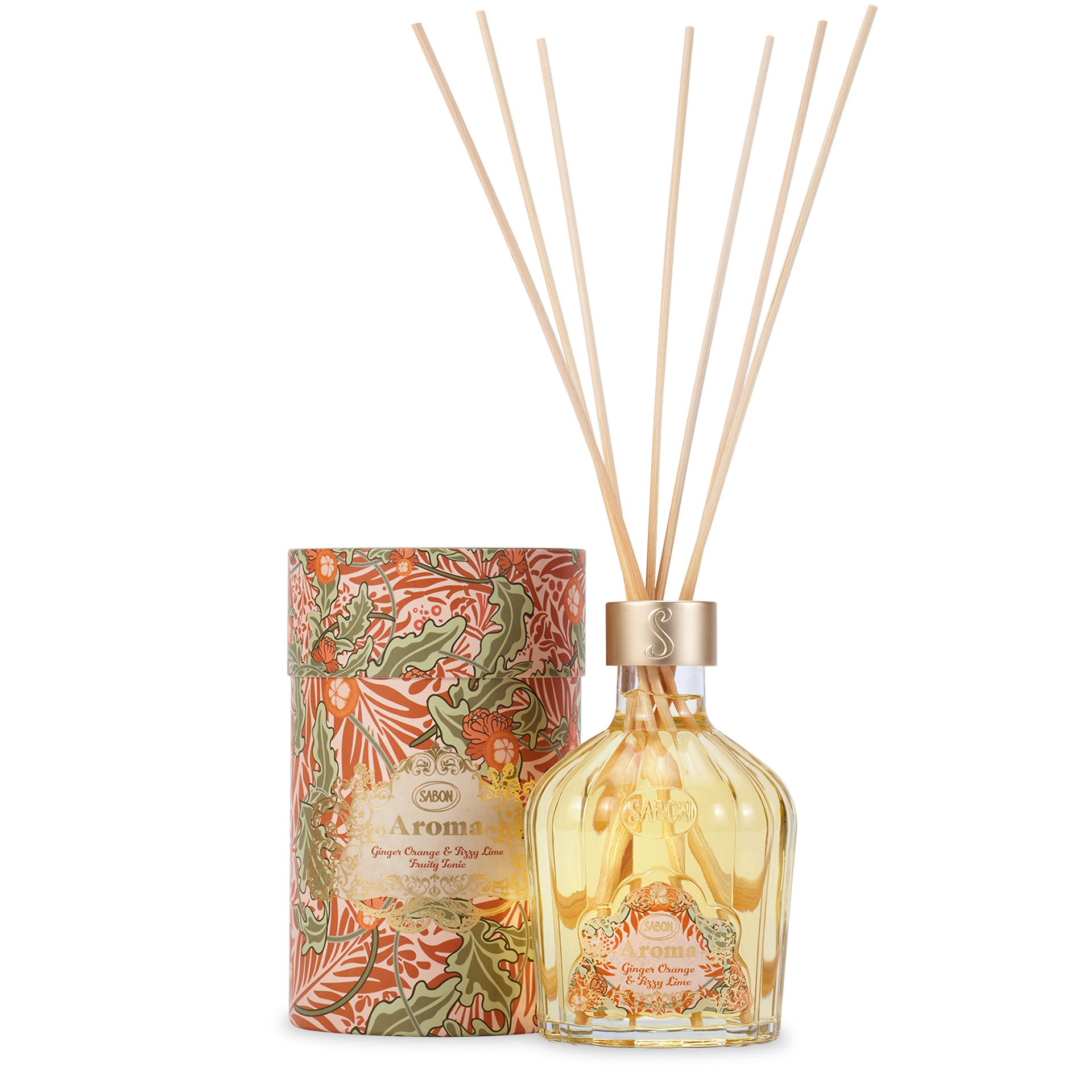 Aroma Reed Diffuser Ginger Orange & Fizzy Lime 8.3oz (245mL)