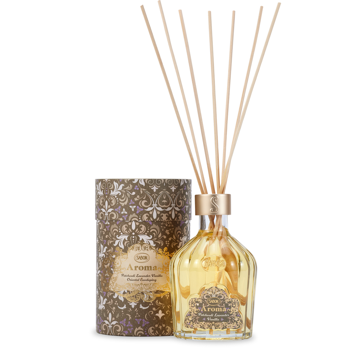 Aroma Reed Diffuser Patchouli Lavender Vanilla 8.3oz (245mL)