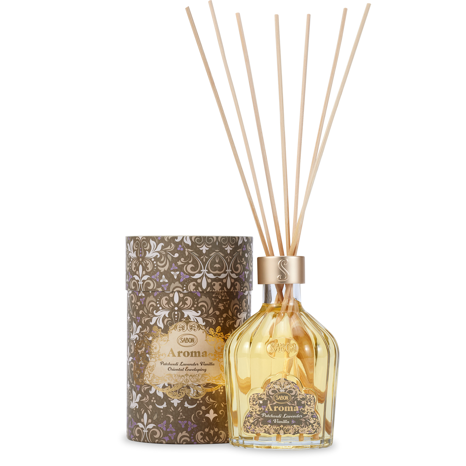 Aroma Reed Diffuser Patchouli Lavender Vanilla 8.3oz (245mL)