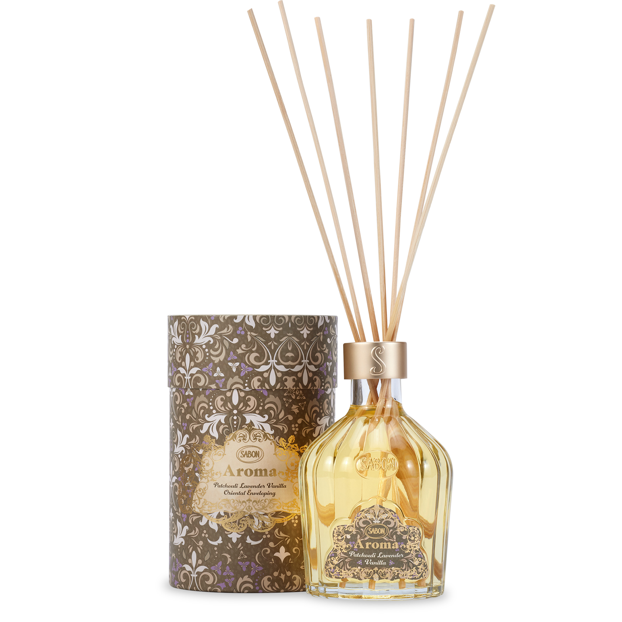 Aroma Reed Diffuser Patchouli Lavender Vanilla 8.3oz (245mL)