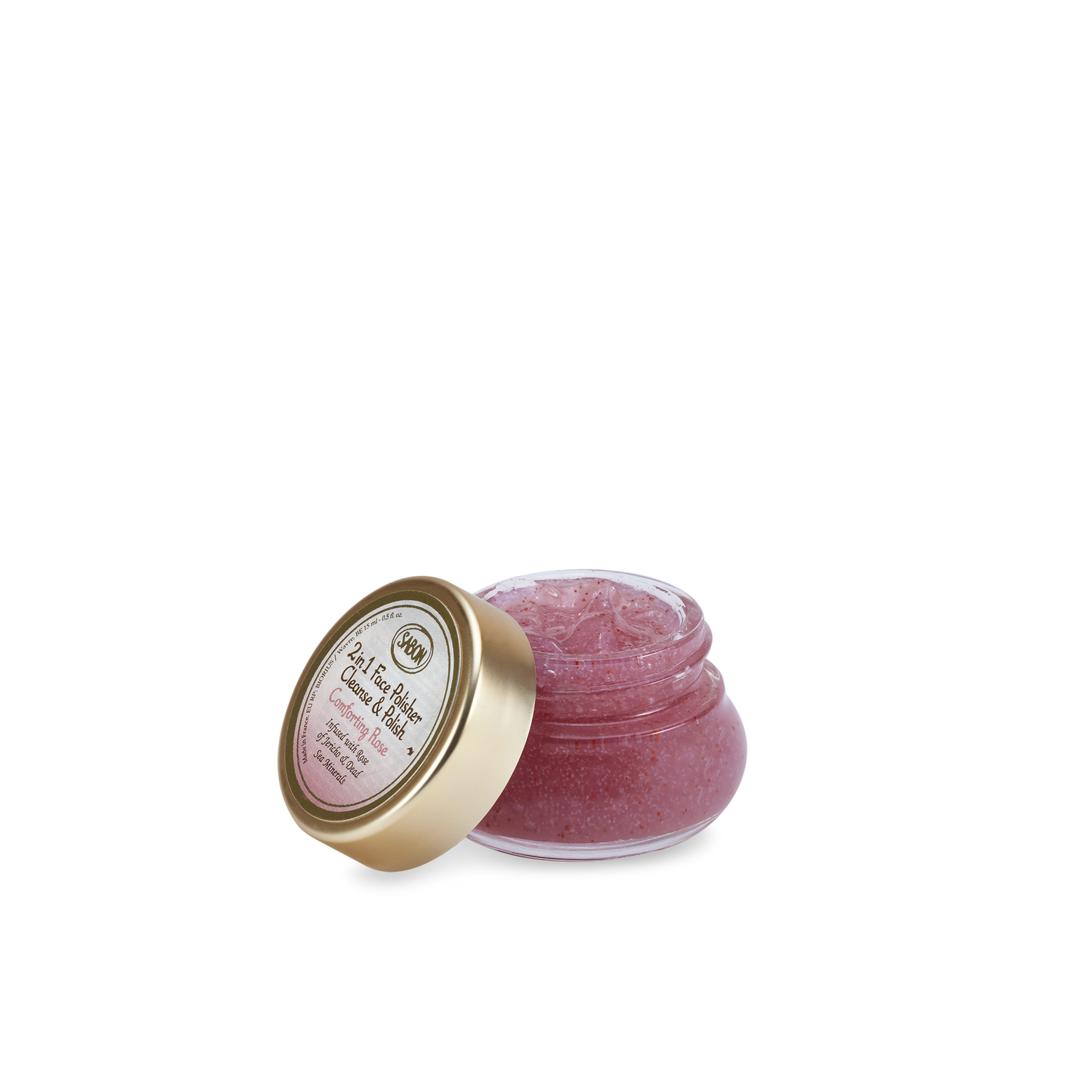 Mini 2 in 1 Gelée Face Polisher Comforting Rose 0.5oz (15mL)