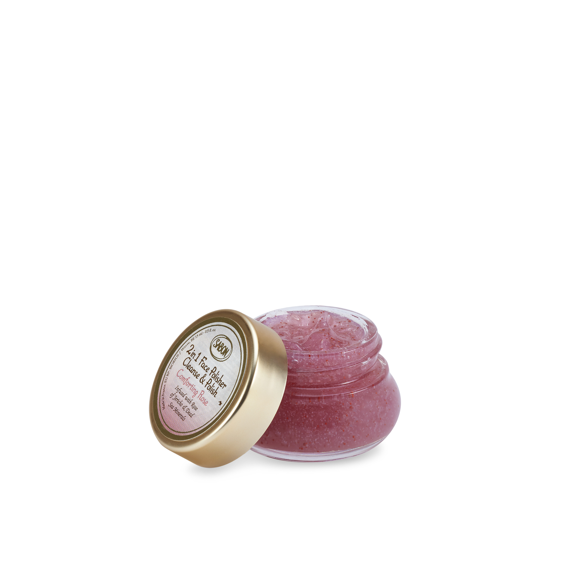 Mini 2 in 1 Gelée Face Polisher Comforting Rose 0.5oz (15mL)