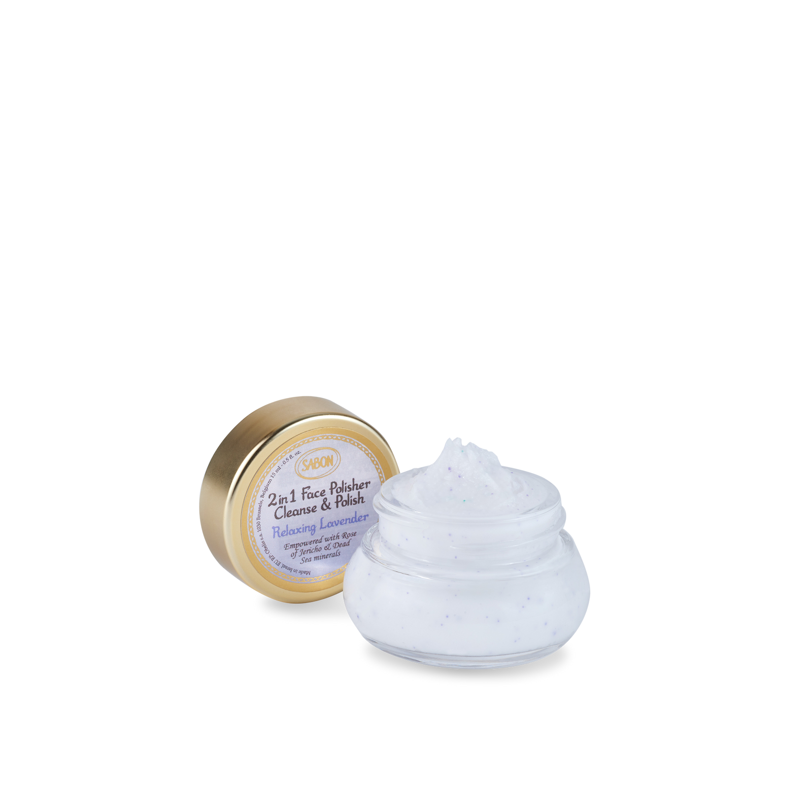 Mini 2 in 1 Face Polisher Lavender 0.5oz (15mL)