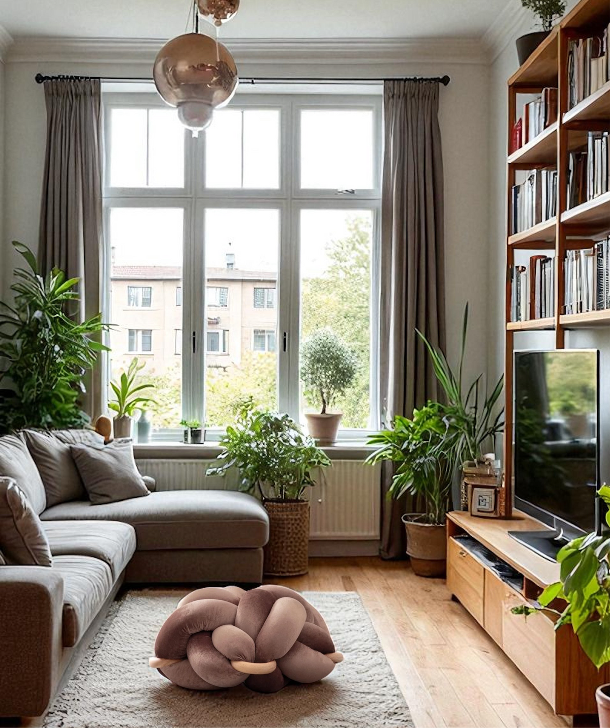 (L) Truffle Knot Ottoman