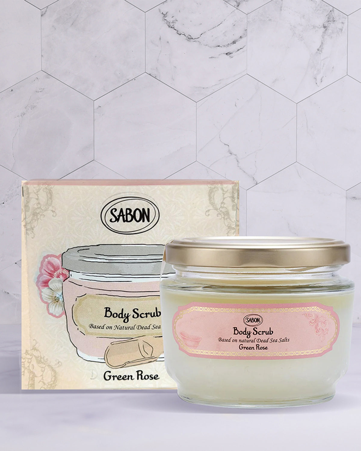 Body Scrub Green Rose 11.3oz (320g) In Box