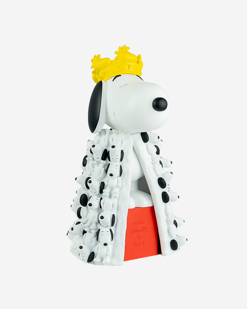 Snoopy King with Mini Snoopies on Cape & Woodstock as Crown 17in