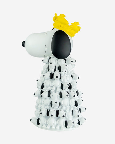 Snoopy King with Mini Snoopies on Cape & Woodstock as Crown 17in