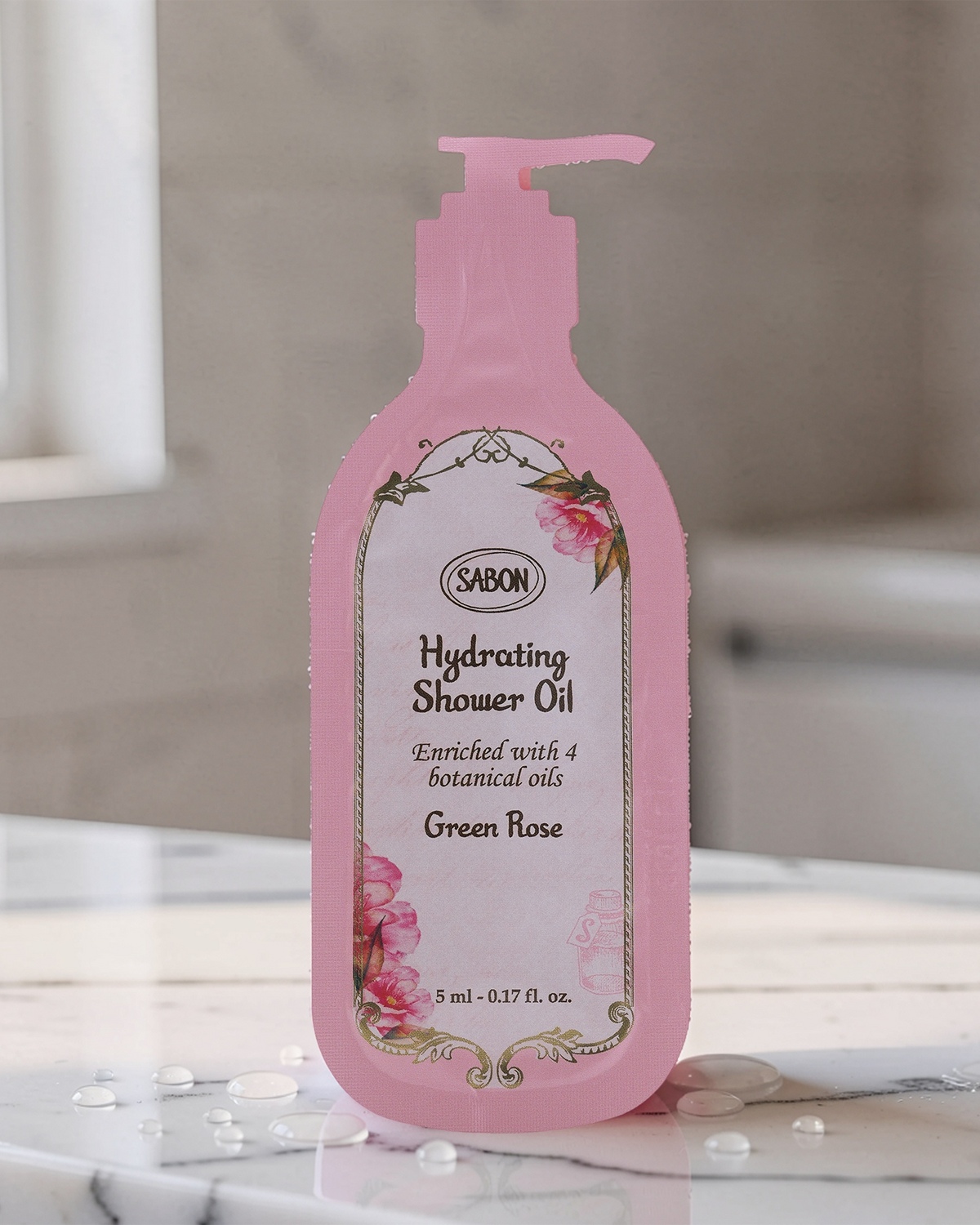 Add-On Sample Shower Oil Green Rose 5ml