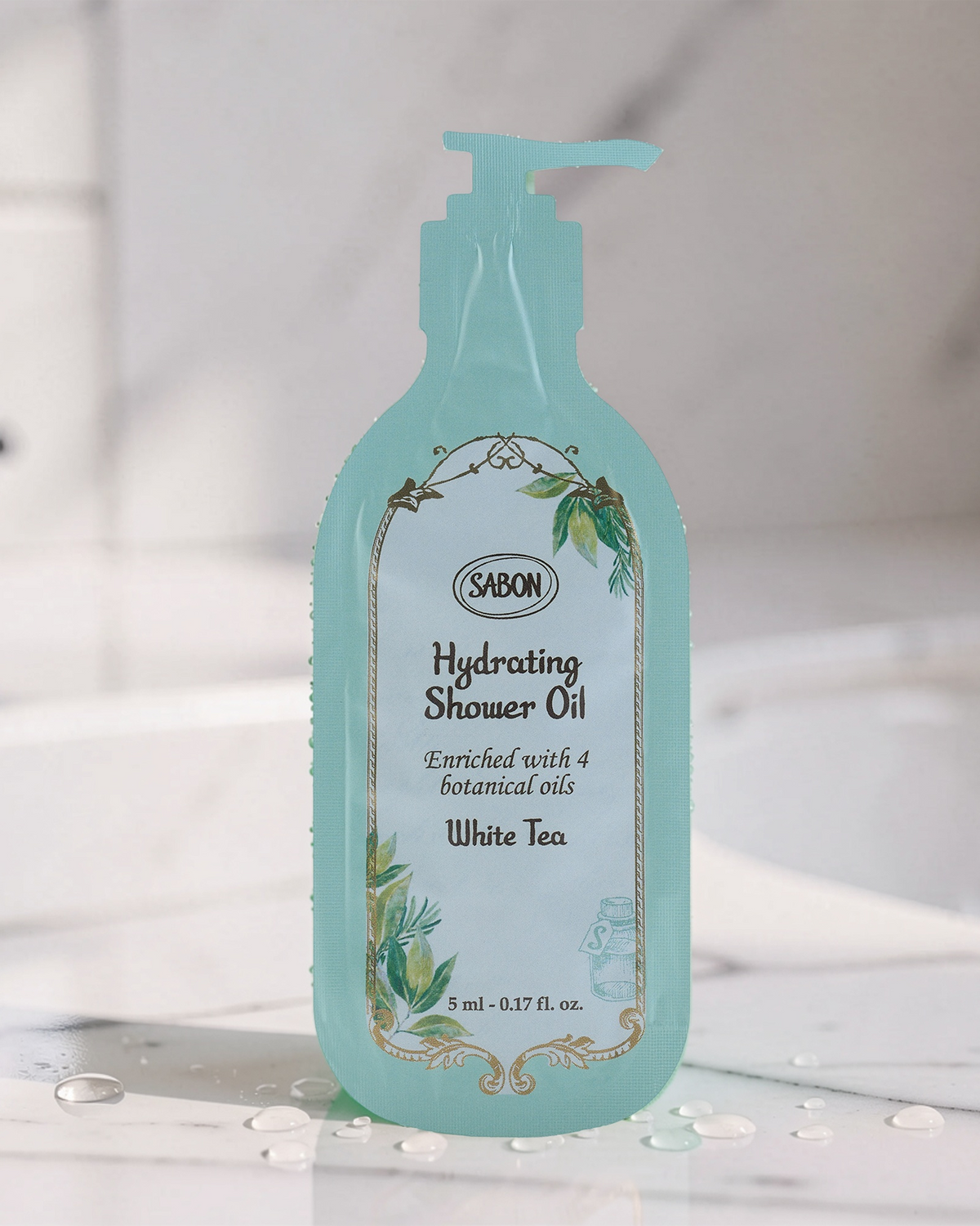 Add-On Sample Shower Oil White Tea 5ml