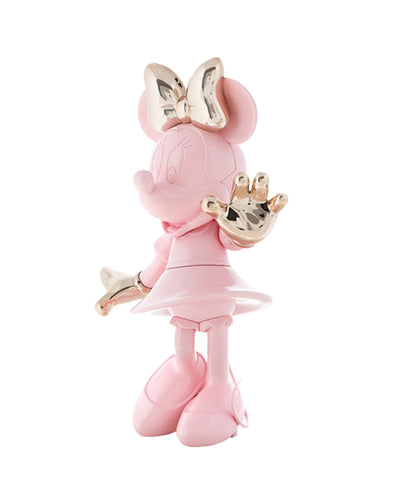 Minnie Welcome LD Studio Pastel Pink & Gold Pink 12"
