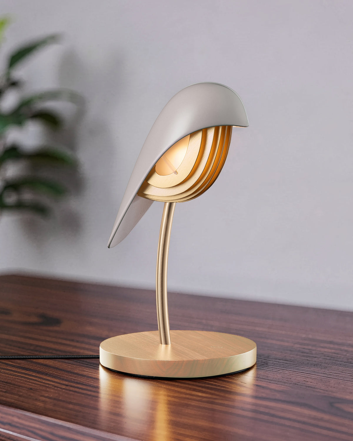 Desk Lamp BIRD Almond Beige