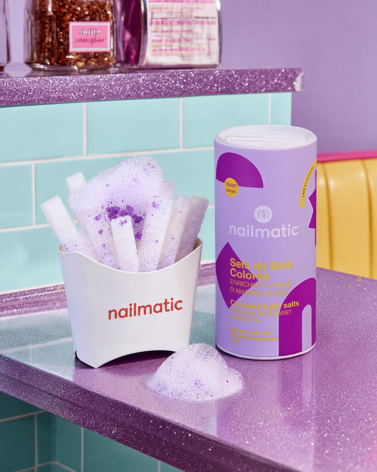 Bath Salts for Kids FOAMING Purple