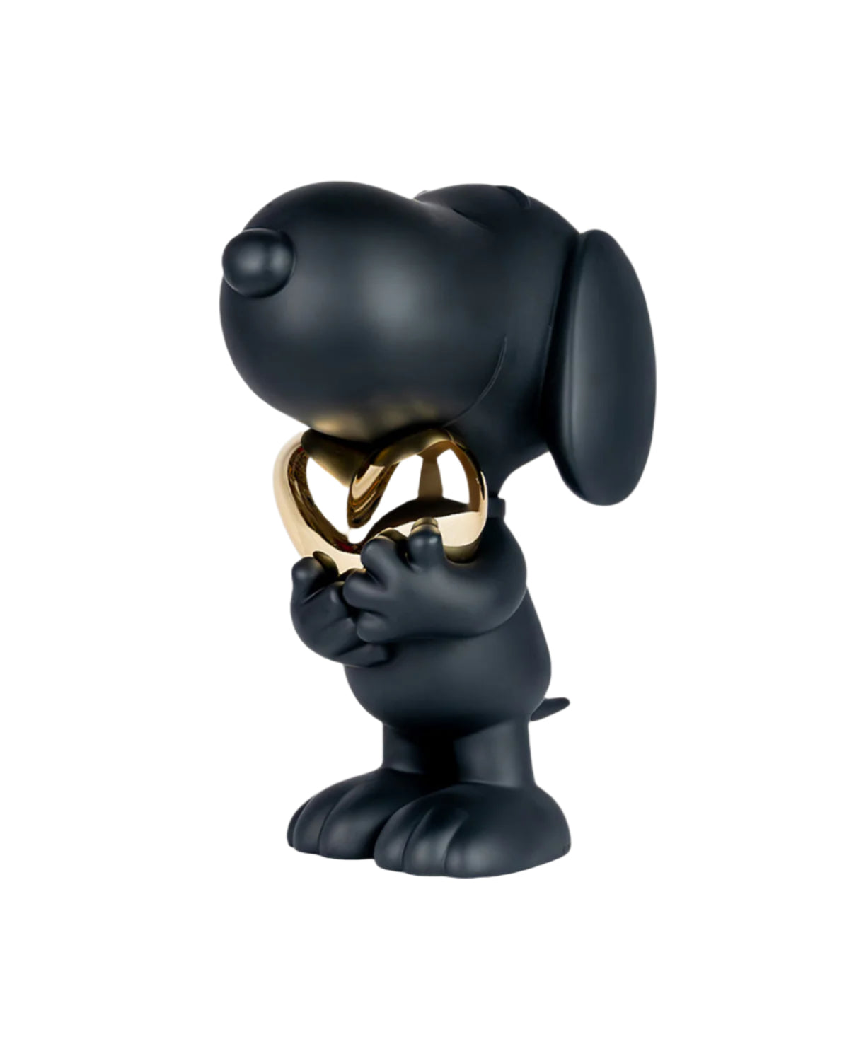 Snoopy HEART - LD Studio - Matt Black & Chromed Gold - 21.5"
