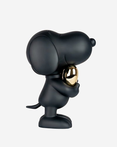Snoopy Heart Black & Gold 11"