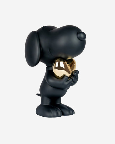Snoopy Heart Black & Gold 11"