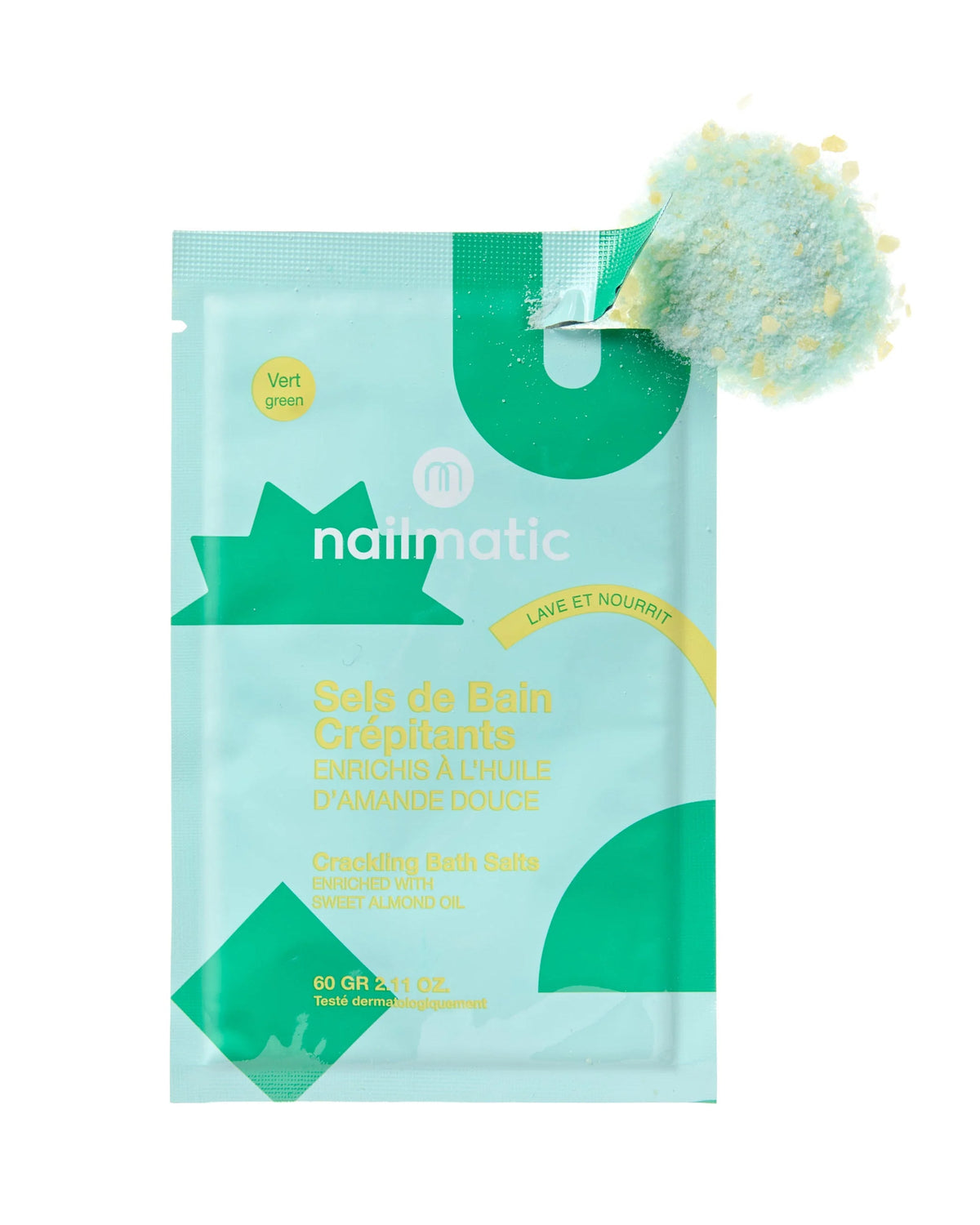 Bath Salts for Kids CRACKLING Green