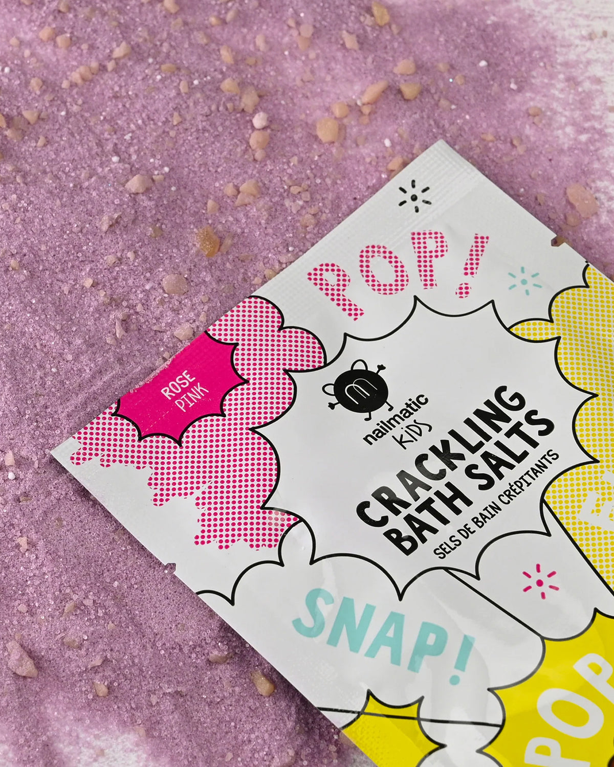 Nailmatic Bath Salts for Kids CRACKLING Pink