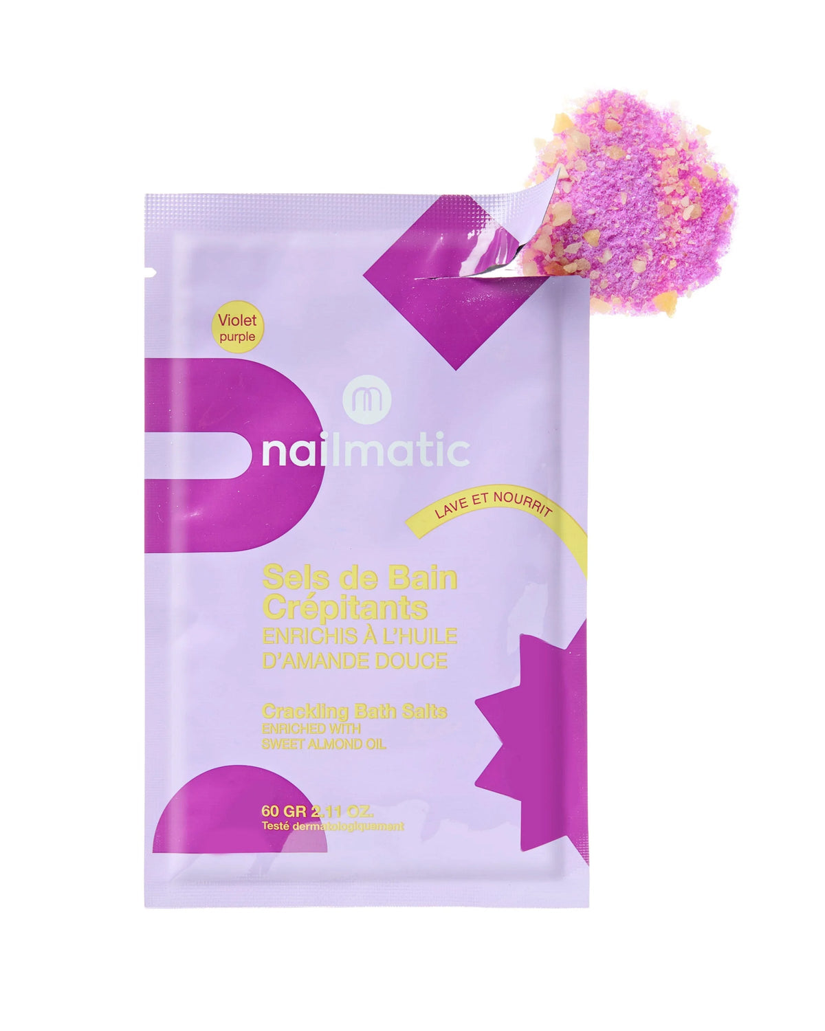 Bath Salts for Kids CRACKLING Purple