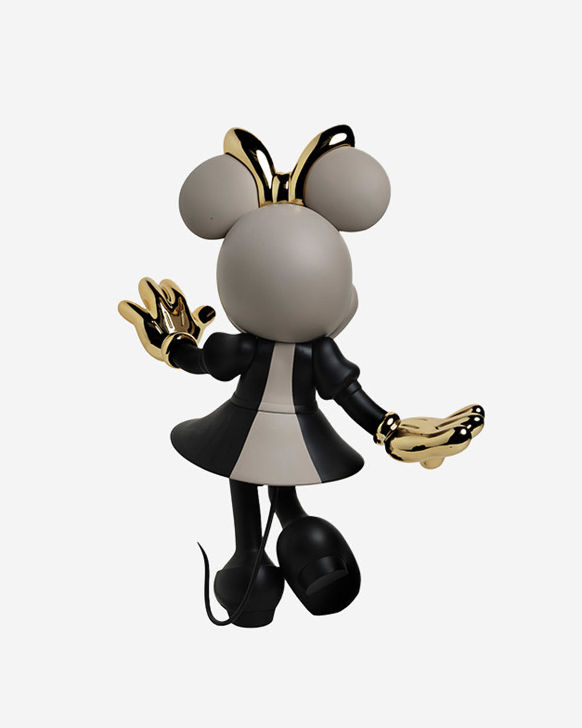 Minnie Mouse HOPPEN Taupe, Black & Gold 12"