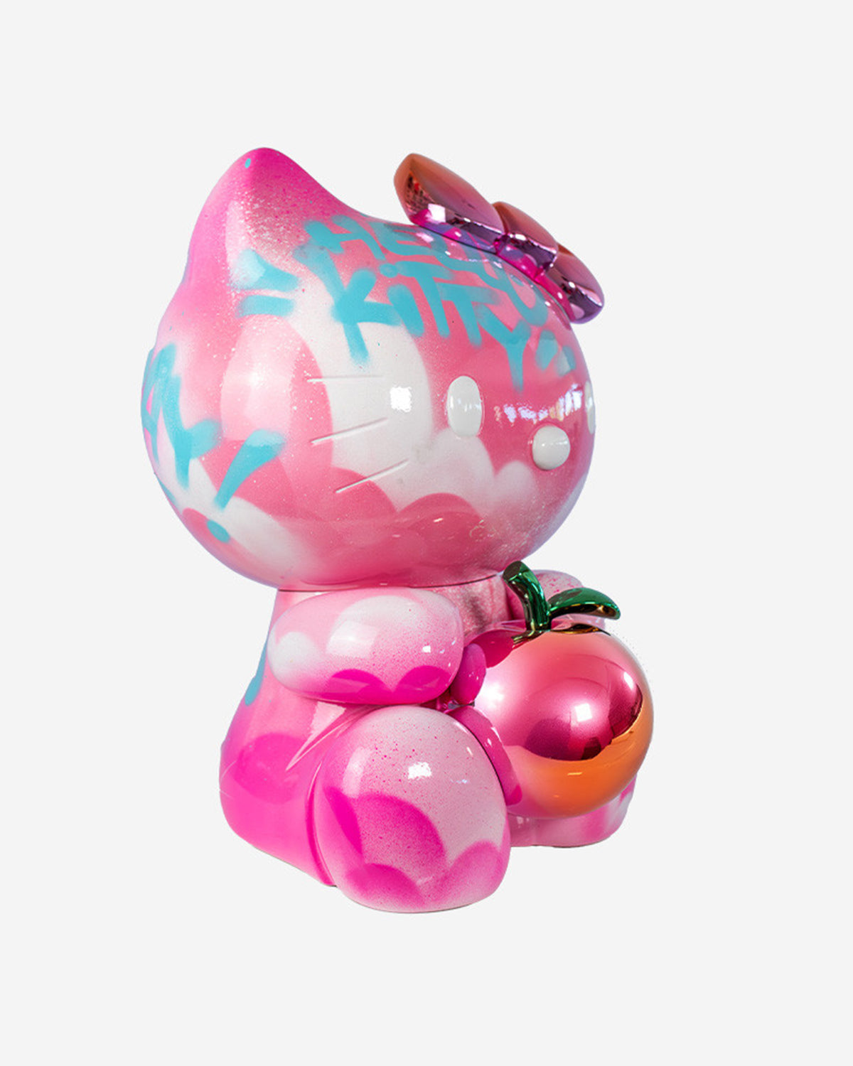 Hello Kitty GRAFFITI Pink with Red Apple 21in