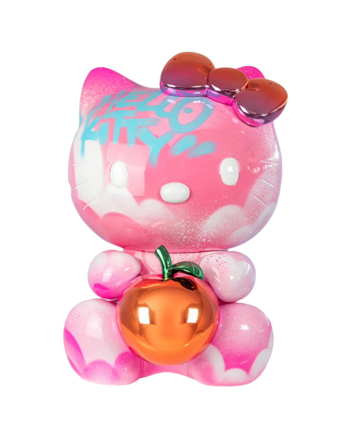 Hello Kitty GRAFFITI Pink with Red Apple 21"