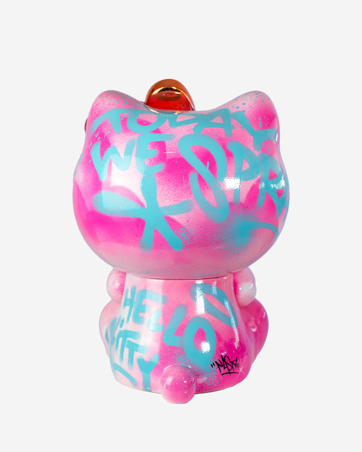 Hello Kitty GRAFFITI Pink with Red Apple 21in
