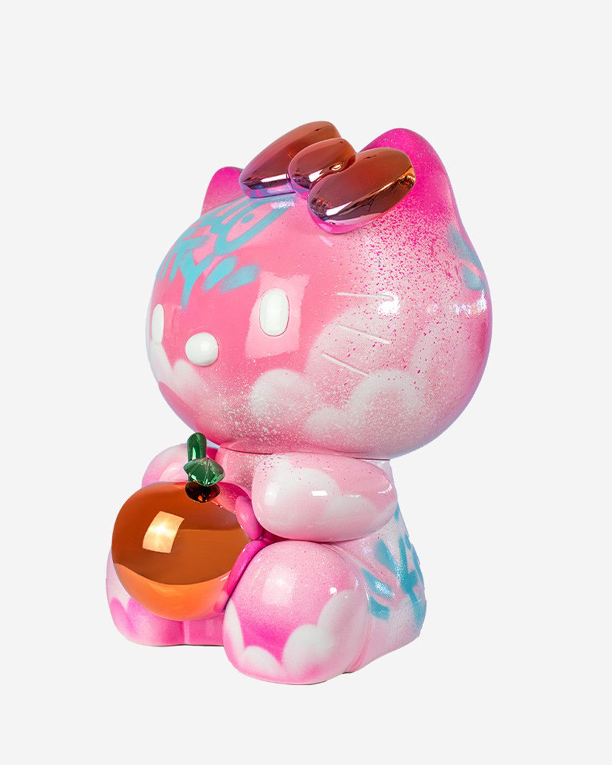 Hello Kitty GRAFFITI Pink with Red Apple 21in