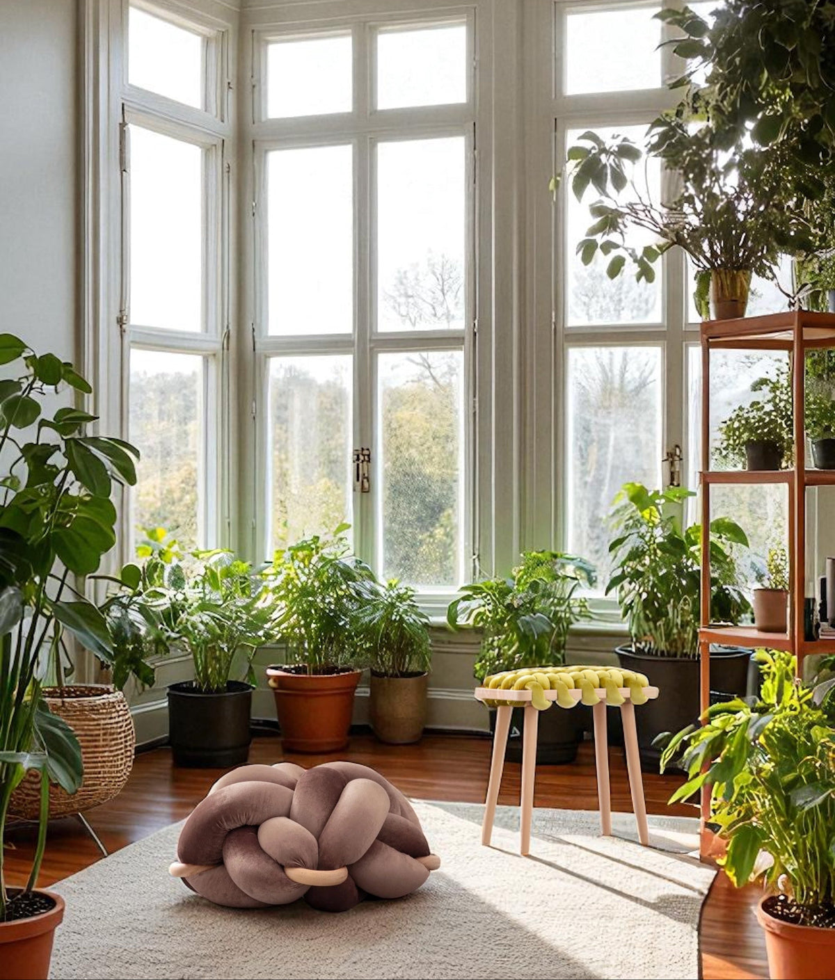 (M) Truffle Knot Ottoman