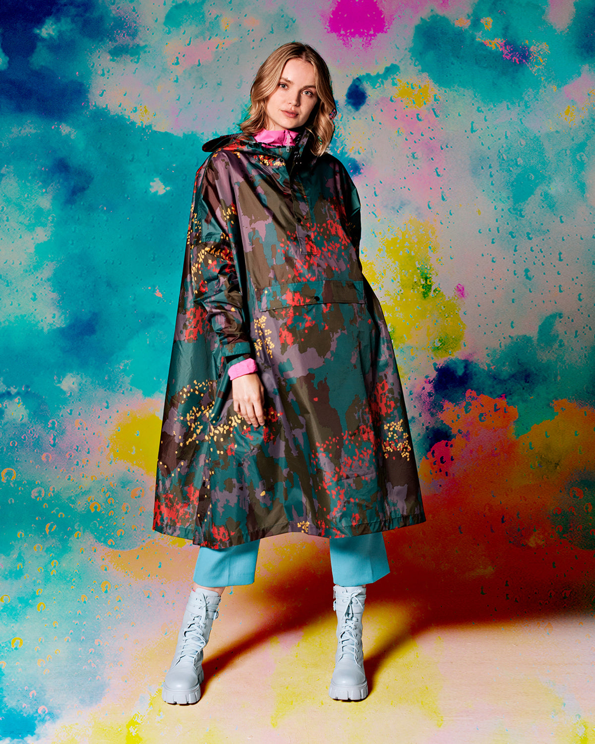 Rain Poncho Camo