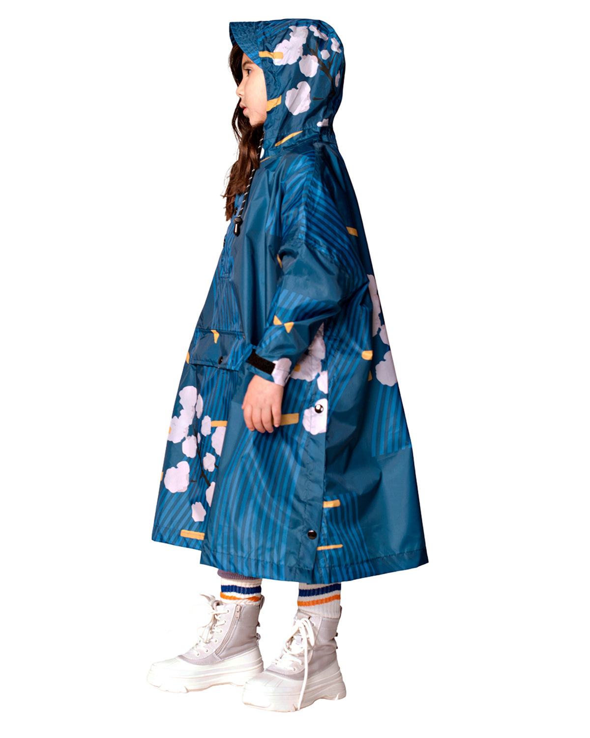 Kids Rain Poncho Japanese Blossom