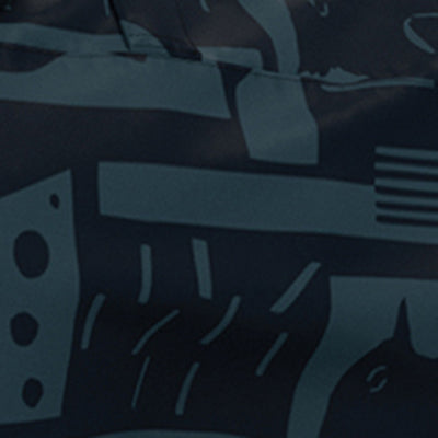 Dog Rain Poncho Back to Black Art Camo