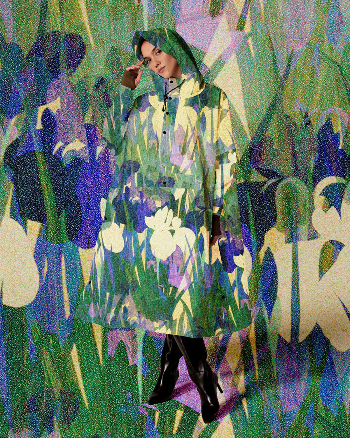 Rain Poncho Floral