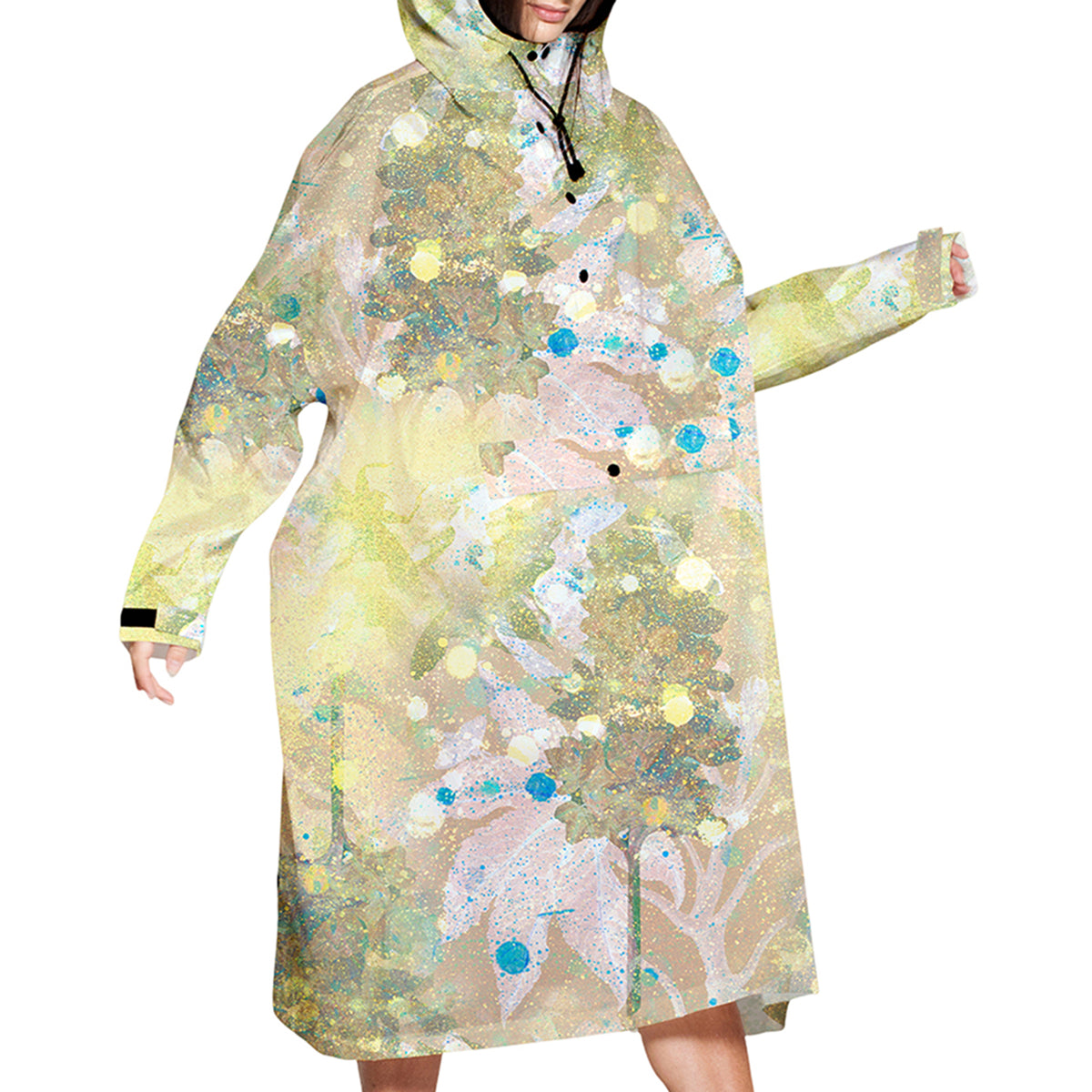 Rain Poncho Floral