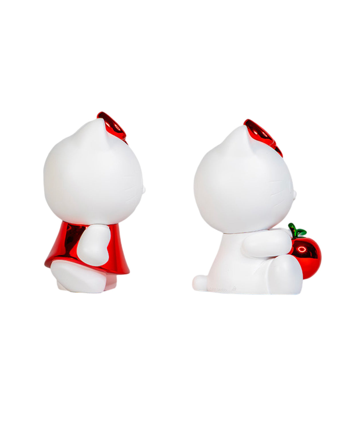 Set of Hello Kitty Apple & Dress - LD Studio - White & Chromed Red - 4  in
