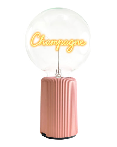Bulb CHAMPAGNE Amber with Base Table Lamp PORTABLE Pop Nomad