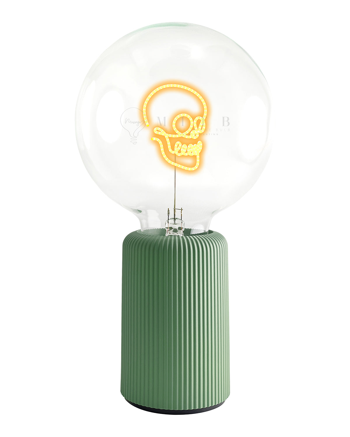 Bulb SKULL Amber with Base Table Lamp PORTABLE Pop Nomad