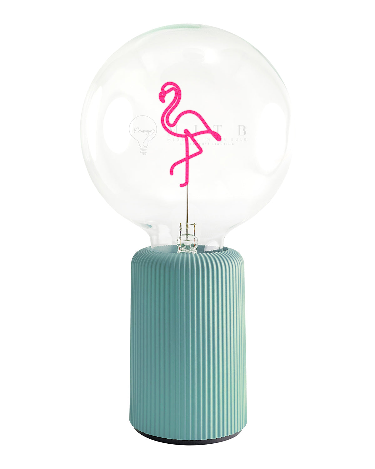 Bulb FLAMINGO Red with Base Table Lamp PORTABLE Pop Nomad Emerald