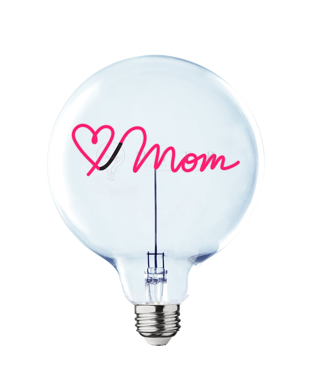 Bulb LOVE MOM Red