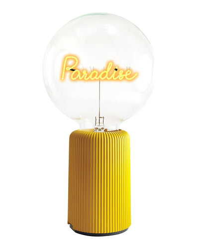 Bulb PARADISE Amber with Base Table Lamp PORTABLE Pop Nomad