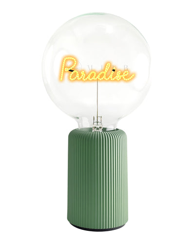 Bulb PARADISE Amber with Base Table Lamp PORTABLE Pop Nomad