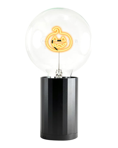 Bulb HALLOWEEN PUMPKIN Amber with Base Table Lamp PORTABLE